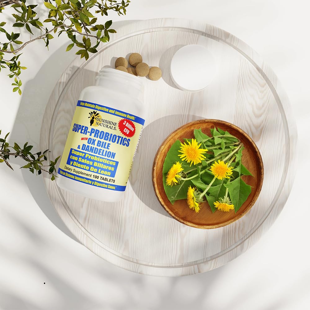 Sunshine Naturals Super Probiotics Supplement. Improves Digestion, Gut Health, Immune System Support, and Healthy Bowel Function. Promotes Healthy Flora. 100 Capsules. Sunshine NaturalsAu supplements