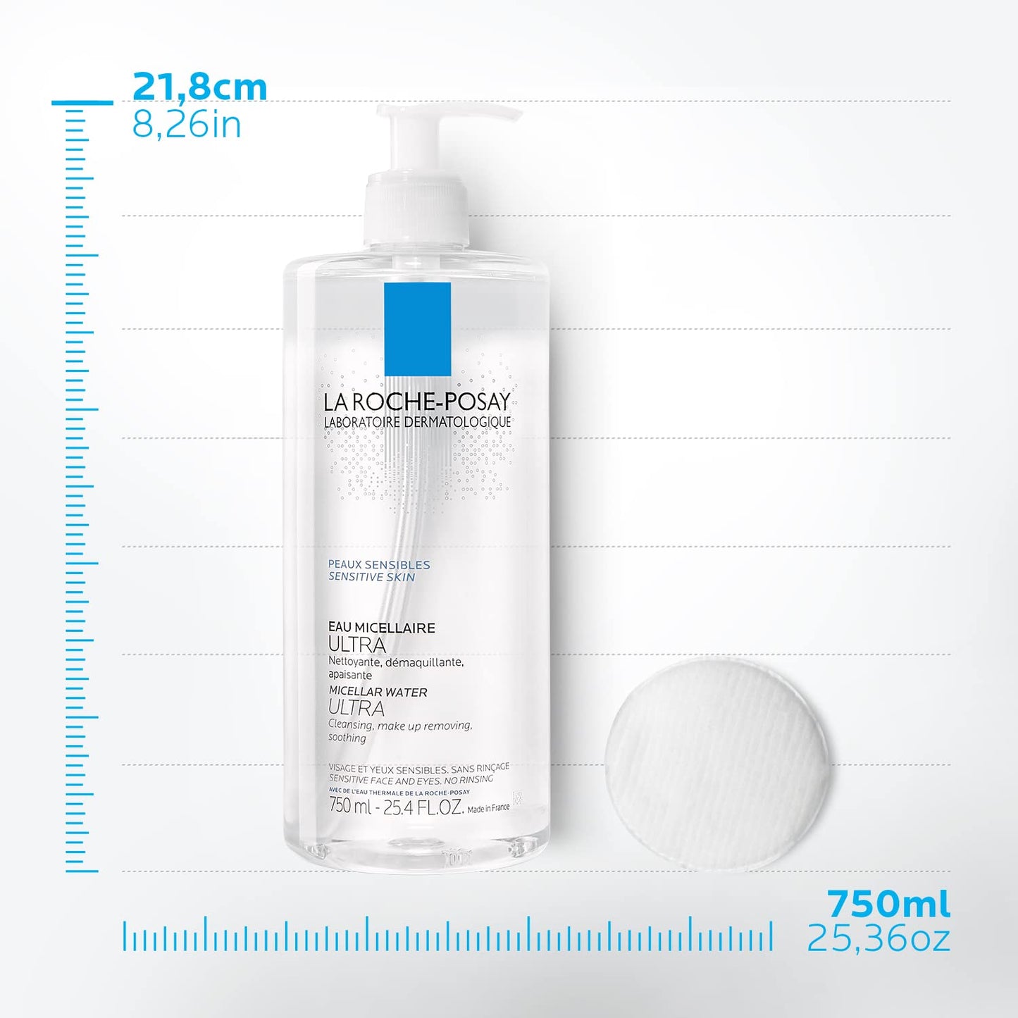 La Roche-Posay Micellar Cleansing Water Facial Cleanser and Makeup La Roche-PosayUS supplements