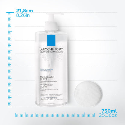 La Roche-Posay Micellar Cleansing Water Facial Cleanser and Makeup La Roche-PosayUS supplements