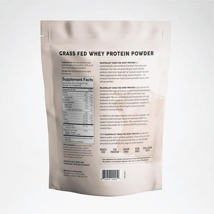 Paleovalley 100% Grassfed Whey Protein Powder with Colostrum, 30 Serving - Vanilla, 13g Protein, Muscle Building, Immune Support, Gut Health PaleovalleyUS supplements