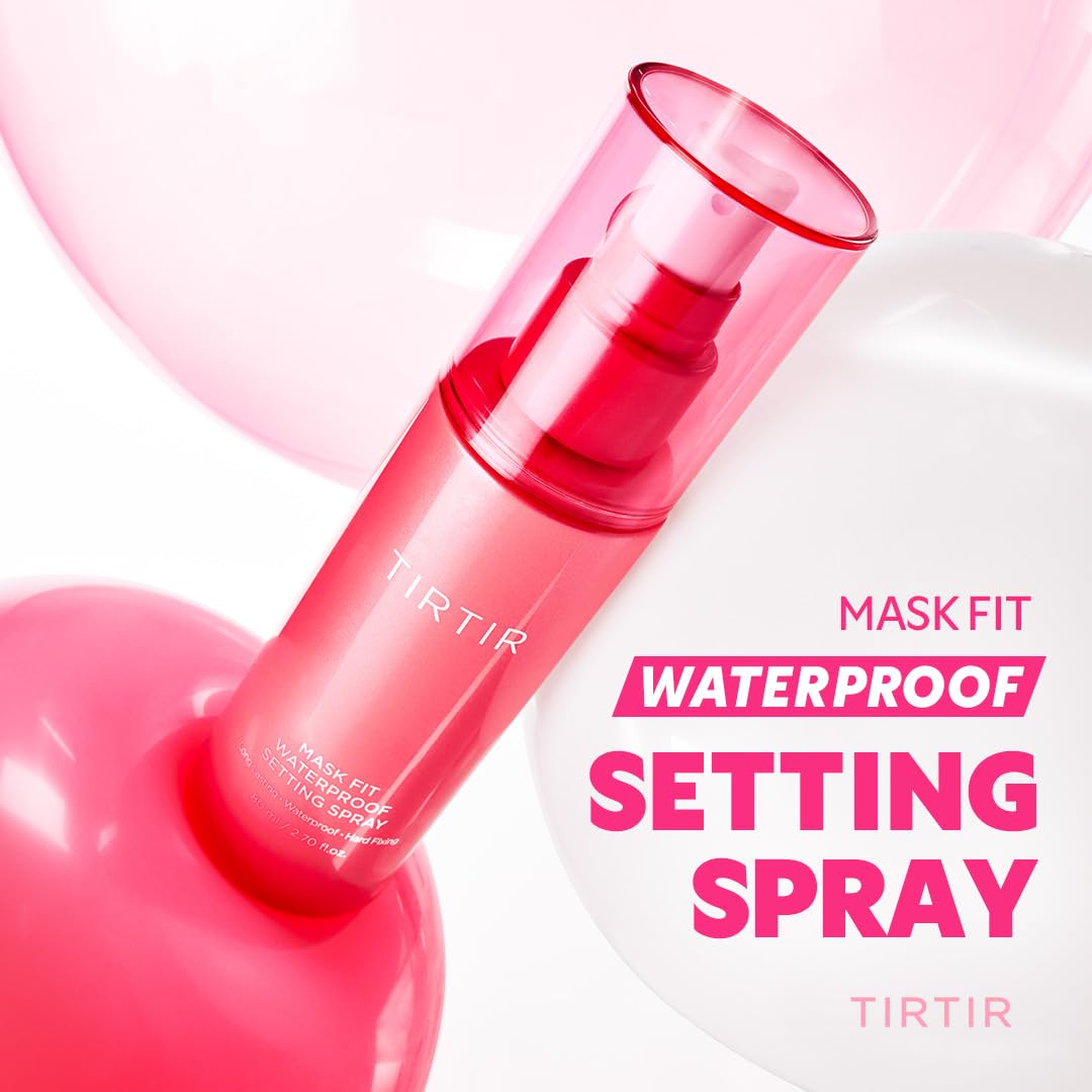 TIRTIR Waterproof Setting Spray – 24 Hour Long Lasting Fix, Sweatproof Water Resistant Makeup Finisher – Ethanol Free, Semi Matte Finish for Oily Skin – Korean Makeup Fixer TIRTIRAu supplements