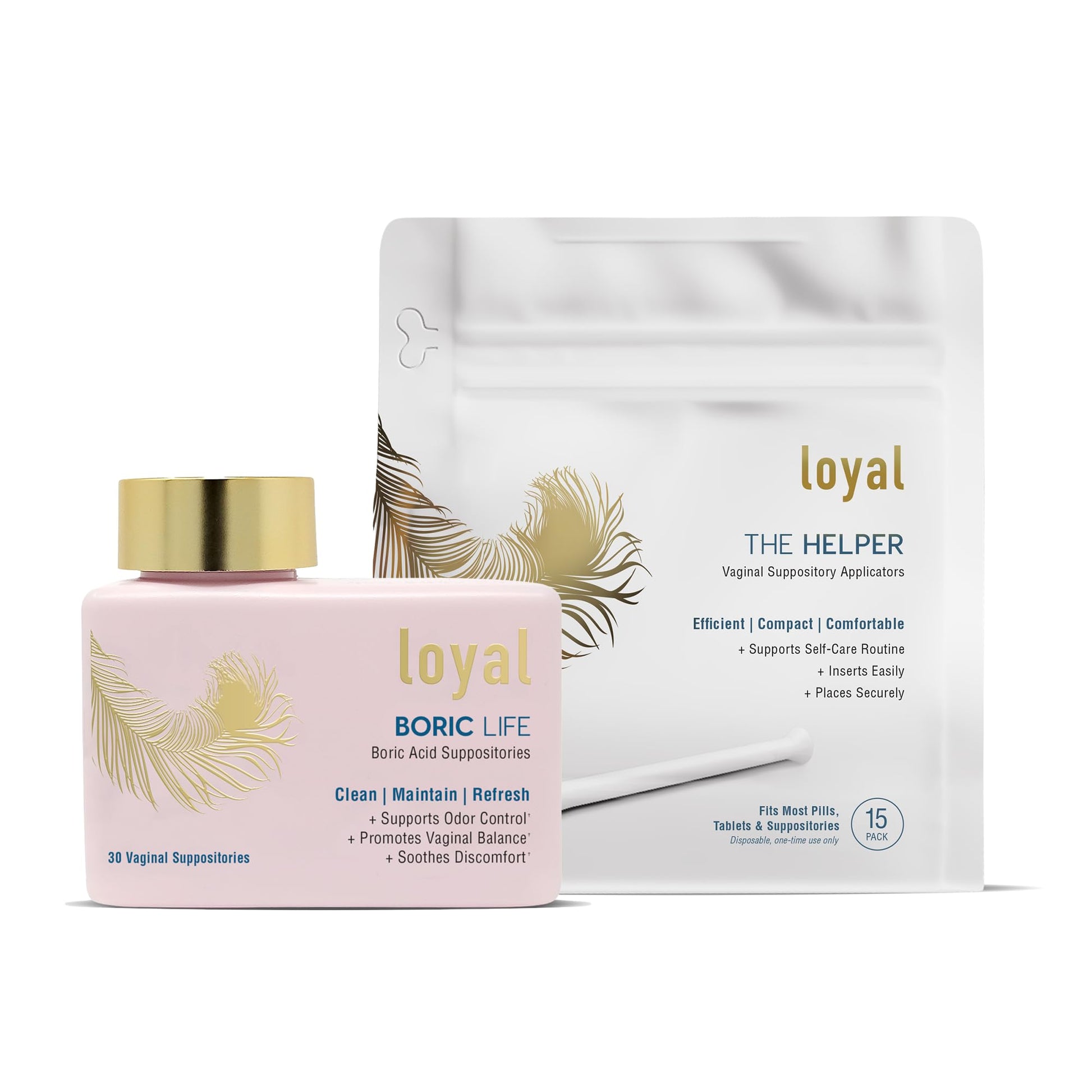 Loyal Boric Life Suppositories 600mg Bundle with Applicator, 30 Suppositories & 15 Applicators LoyalUS supplements
