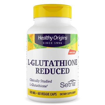 Healthy Origins L-Glutathione 500 mg (Setria, Non-GMO, Gluten Free, Antioxidant, Immune Support, Skin Support), 60 Veggie Caps Healthy OriginsAu supplements