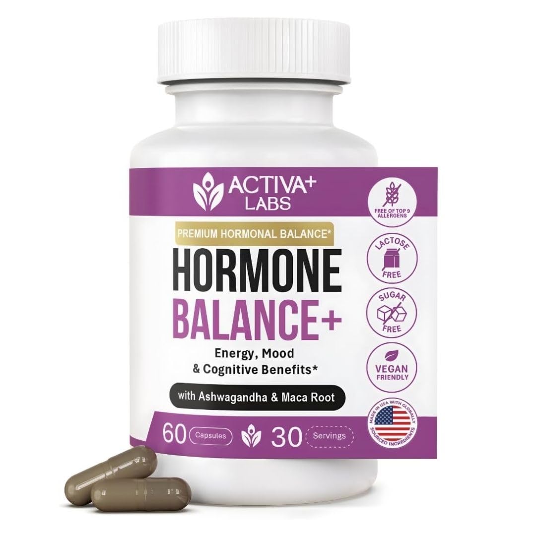 Activa Labs+ Hormone Balance for Women | Boost Energy, Mood, Libido and Focus | Supports Cycle&Menopause Comfort | Gluten, Soy&Lactose Free | 30 Day Supply Activa LabsAu supplements