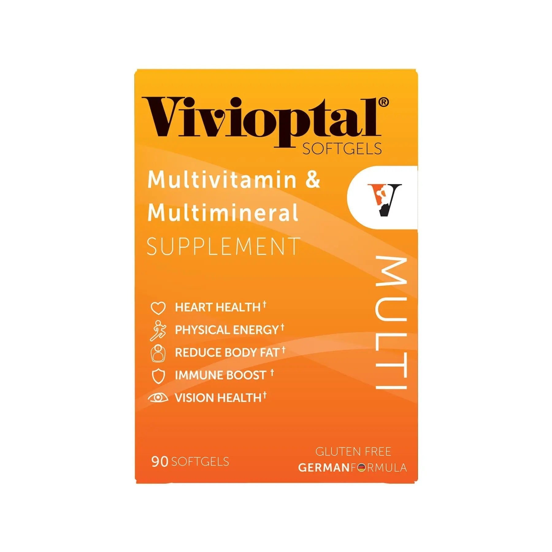 Vivioptal Multi, 90 Softgels (1 Year Supply), Multivitamin & Multimineral, Gluten Free, German Formula Vivioptal VitaminsAu supplements