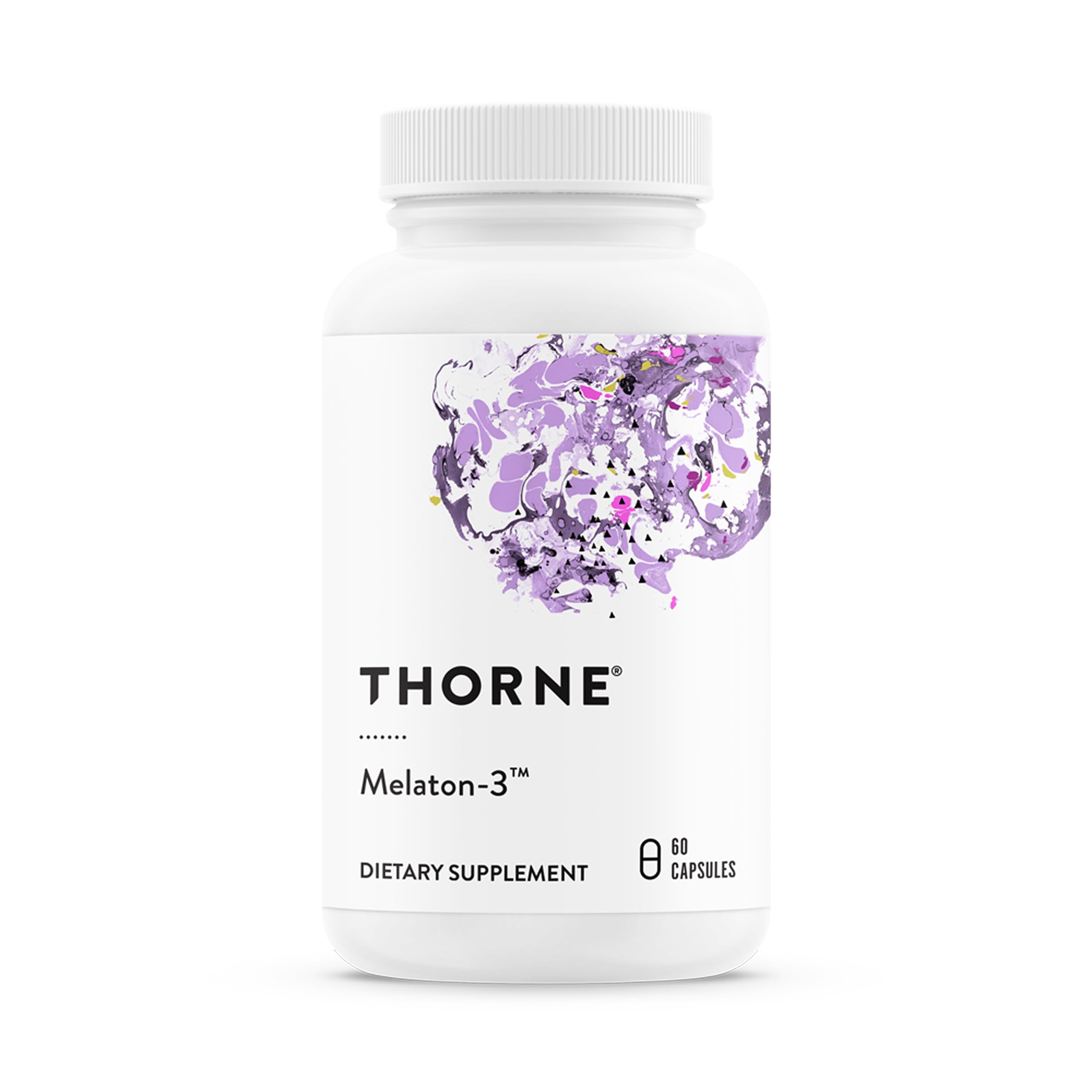 THORNE - Melaton-3 - 3mg Melatonin Supplement - Supports Normal Circadian Rhythms, Restful Sleep & Relaxation* - NSF Certified for Sport - 60 Capsules THORNEAu supplements