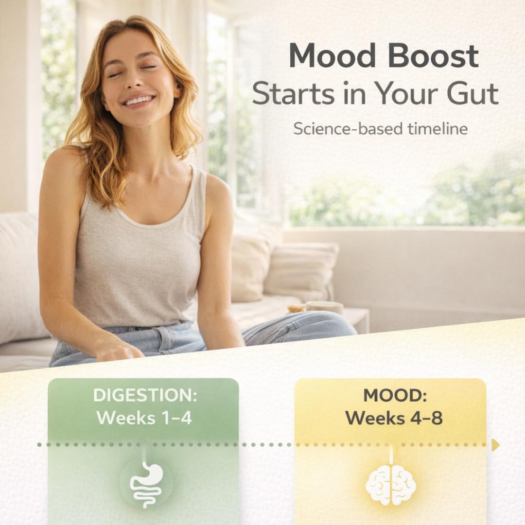 Lifted Naturals Spore Based Probiotic Probiotics - SBO Mood Boost - Spore/Soil-Based - Digestion & Natural Mood Support - Histamine-Free - 60 Day Supply, Non-GMO, Dairy-Free, Gluten-Free, Vegan Lifted NaturalsAu supplements