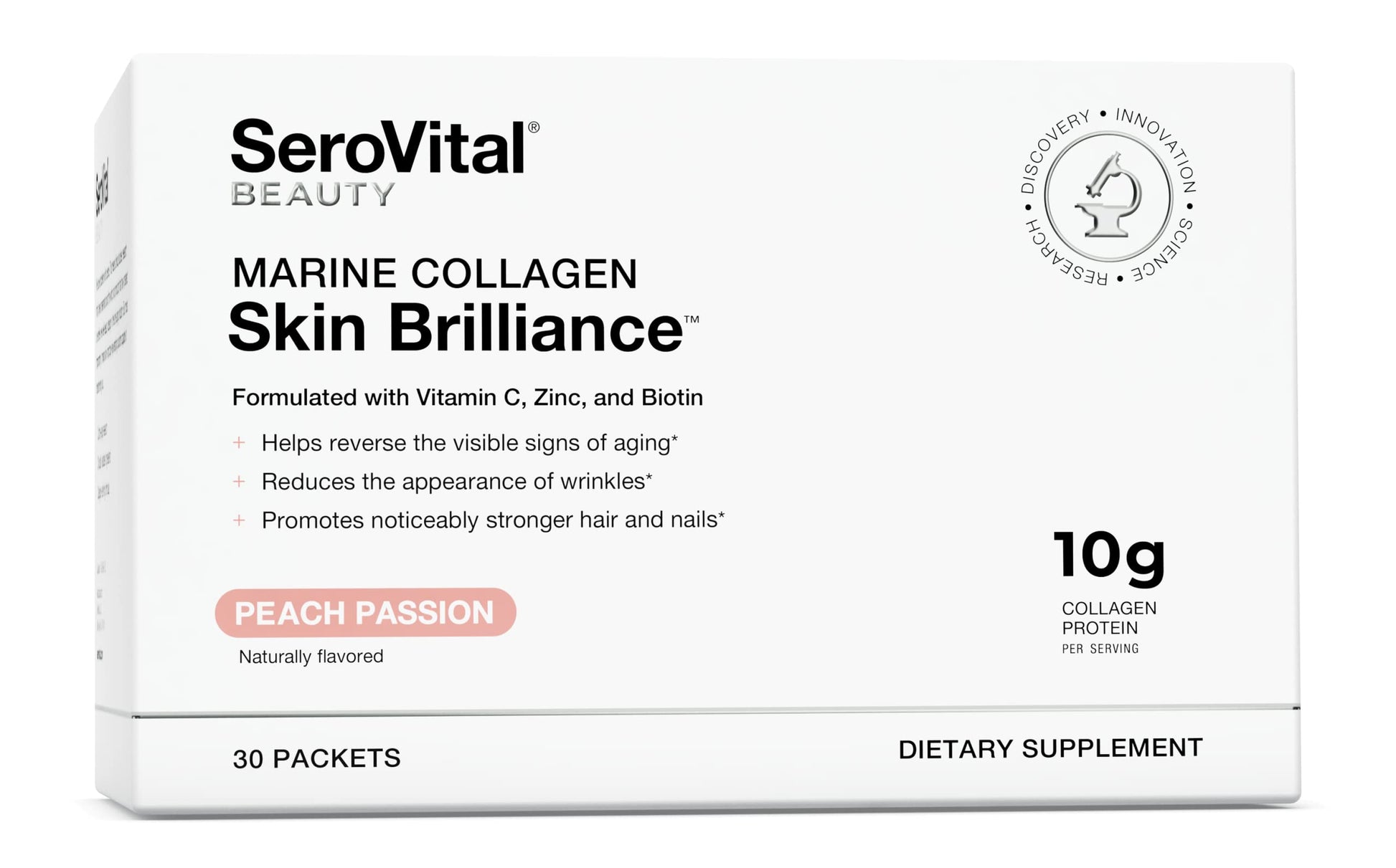 Serovital Skin Brilliance Marine Collagen – Hydrolyzed Marine Collagen Peptides SerovitalUS supplements