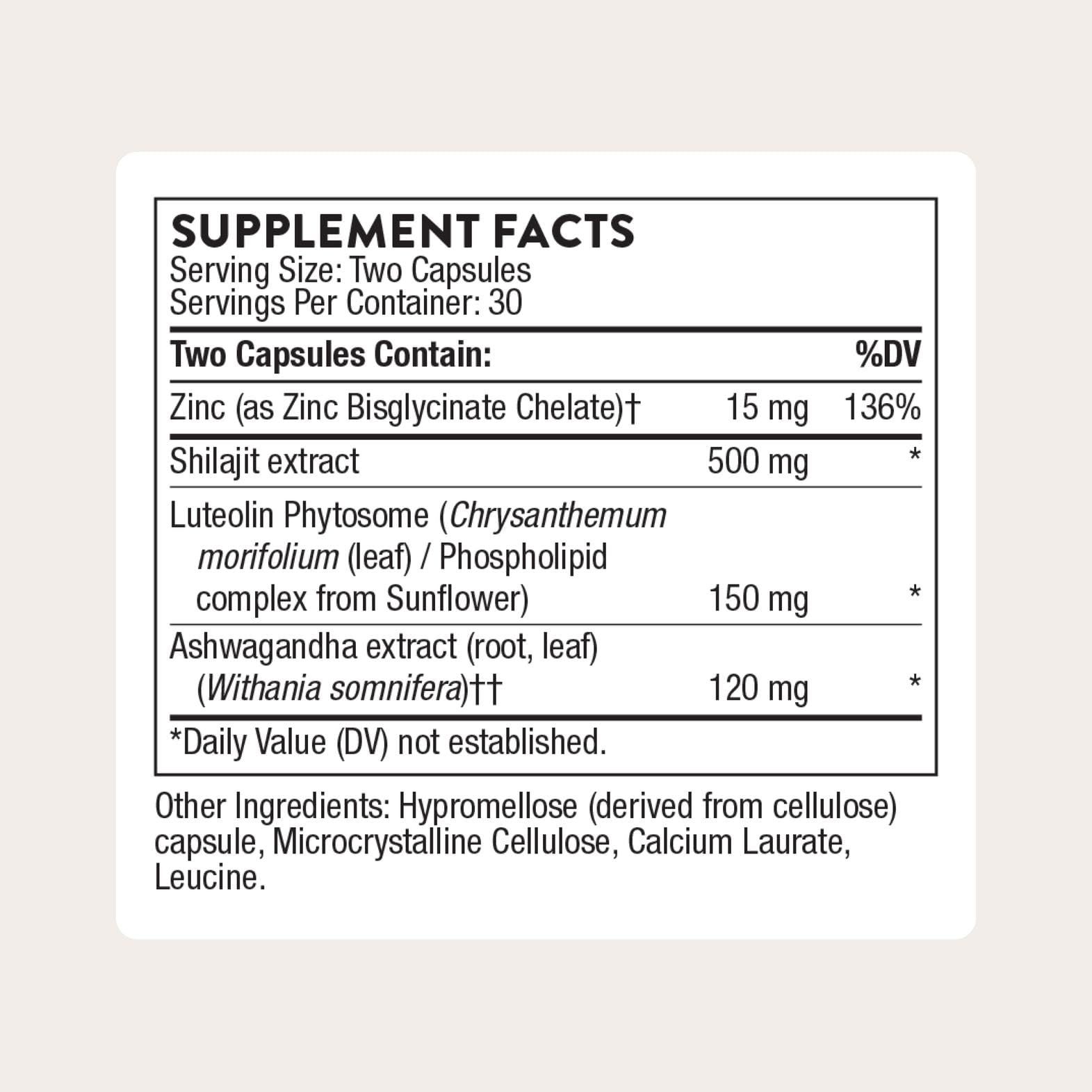 THORNE - Advanced Testosterone Support - Men's Health Supplement - Supports Healthy Testosterone Levels & Muscle Fatigue* - with Ashwagandha, Shilajit & Zinc - Gluten, Dairy & Soy-Free - 30 Servings THORNEAu supplements