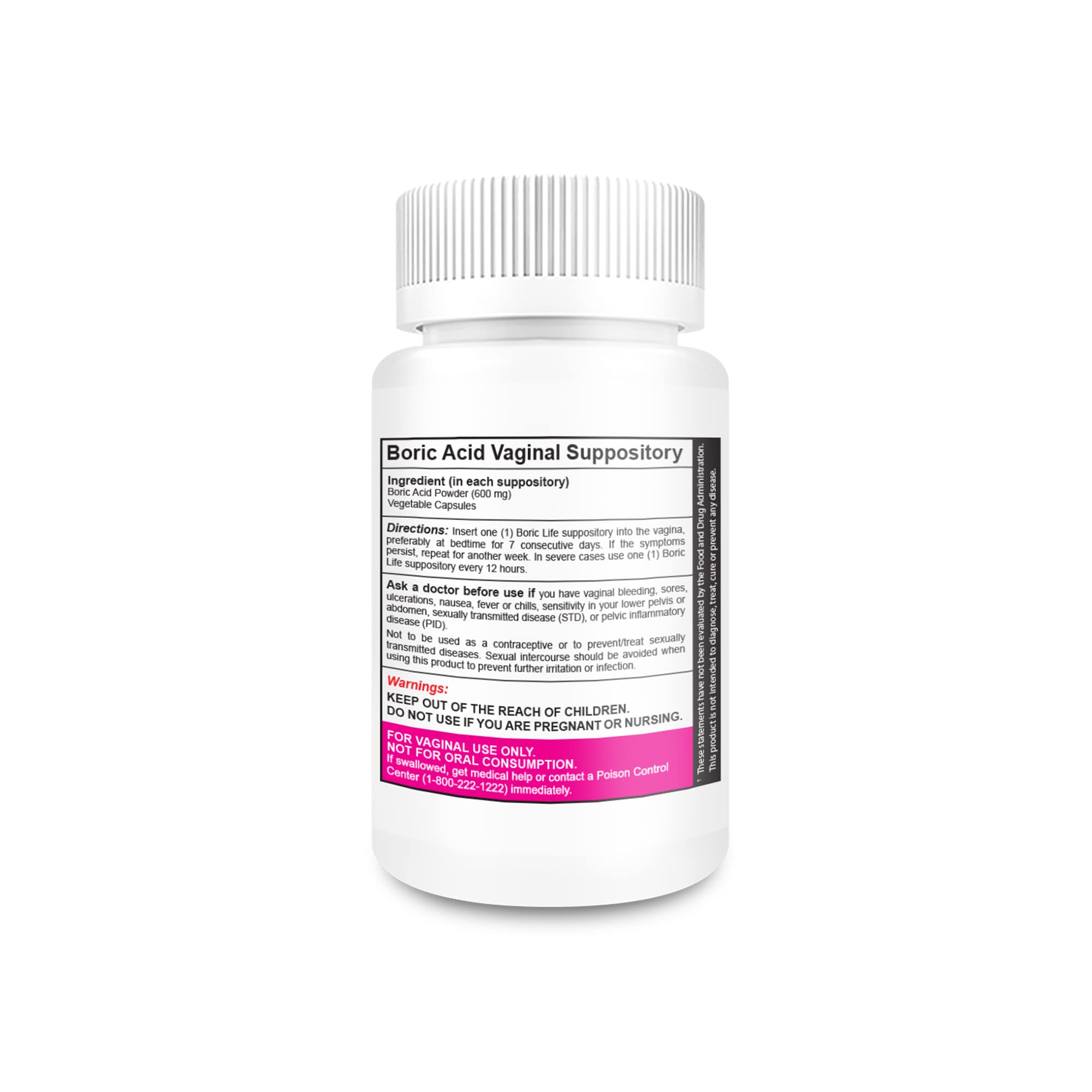 NutraBlast Boric Acid Vaginal Suppositories - 100% Pure Made in USA - Boric Life Intimate Health Support NutraBlastAu supplements
