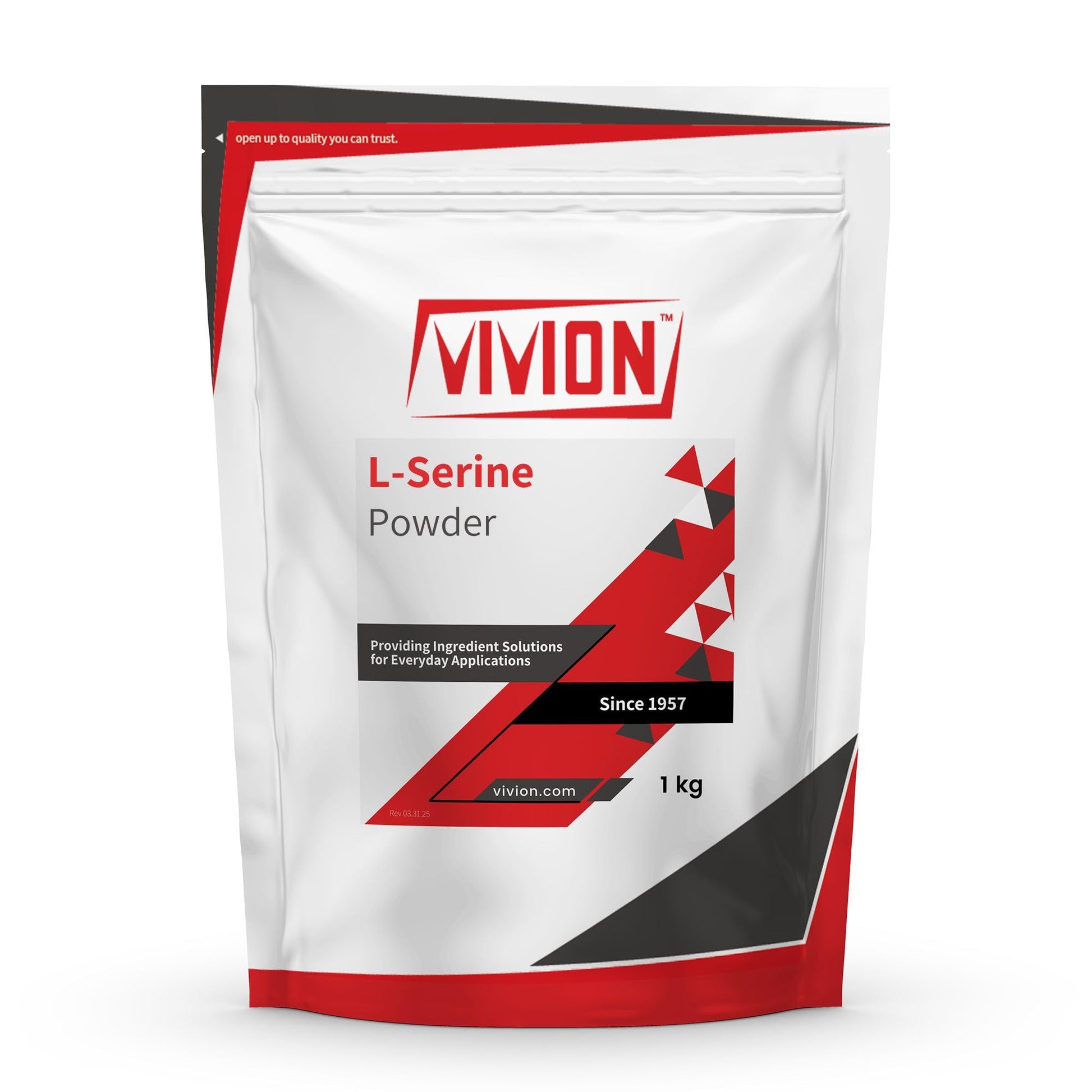 L‑Serine Powder - 1000 Grams - Amino Acid - Powdered for Manufacturing Cognitive Health & Cellular Support Tablet Capsule Formulations - 1 kg (2.2 lb) VivionAu supplements
