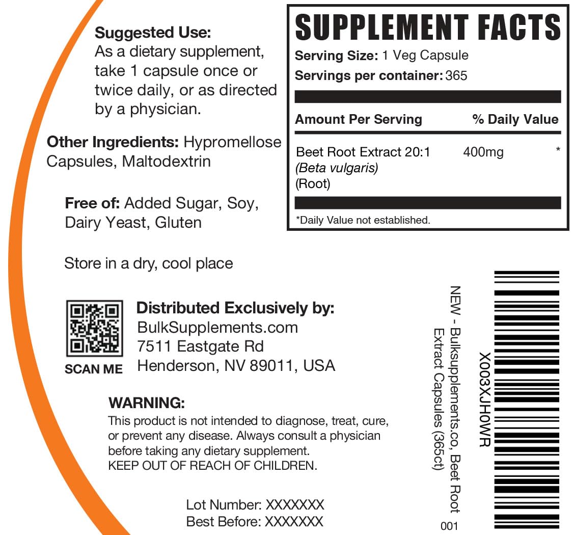BULKSUPPLEMENTS.COM Beet Root Extract Capsules - Beet Root Supplements, Beet Root BULKSUPPLEMENTS.COMUS supplements