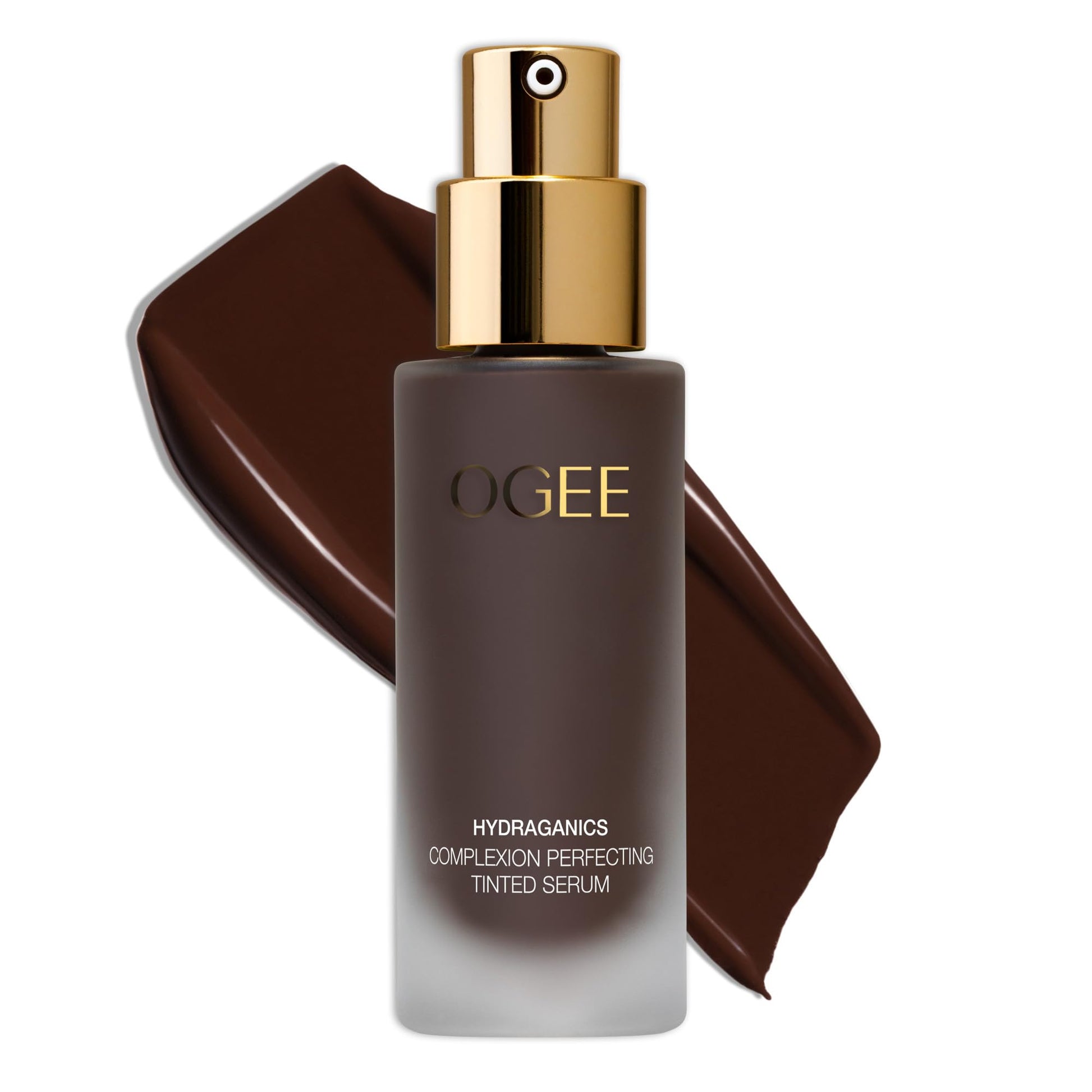 Ogee Complexion Perfecting Liquid Foundation - Lightweight Tinted Moisturizer For Face (Mahogany 14.5N - Deep Cocoa (Rich Undertones) - with Vitamin C & Jojoba Oil - Certified Organic & Made in USA OgeeAu supplements