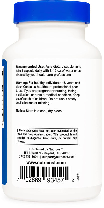 Nutricost Lactase Enzyme Complex 3,000 FCC ALU, 120 Veggie Capsules - Non-GMO NutricostUS supplements