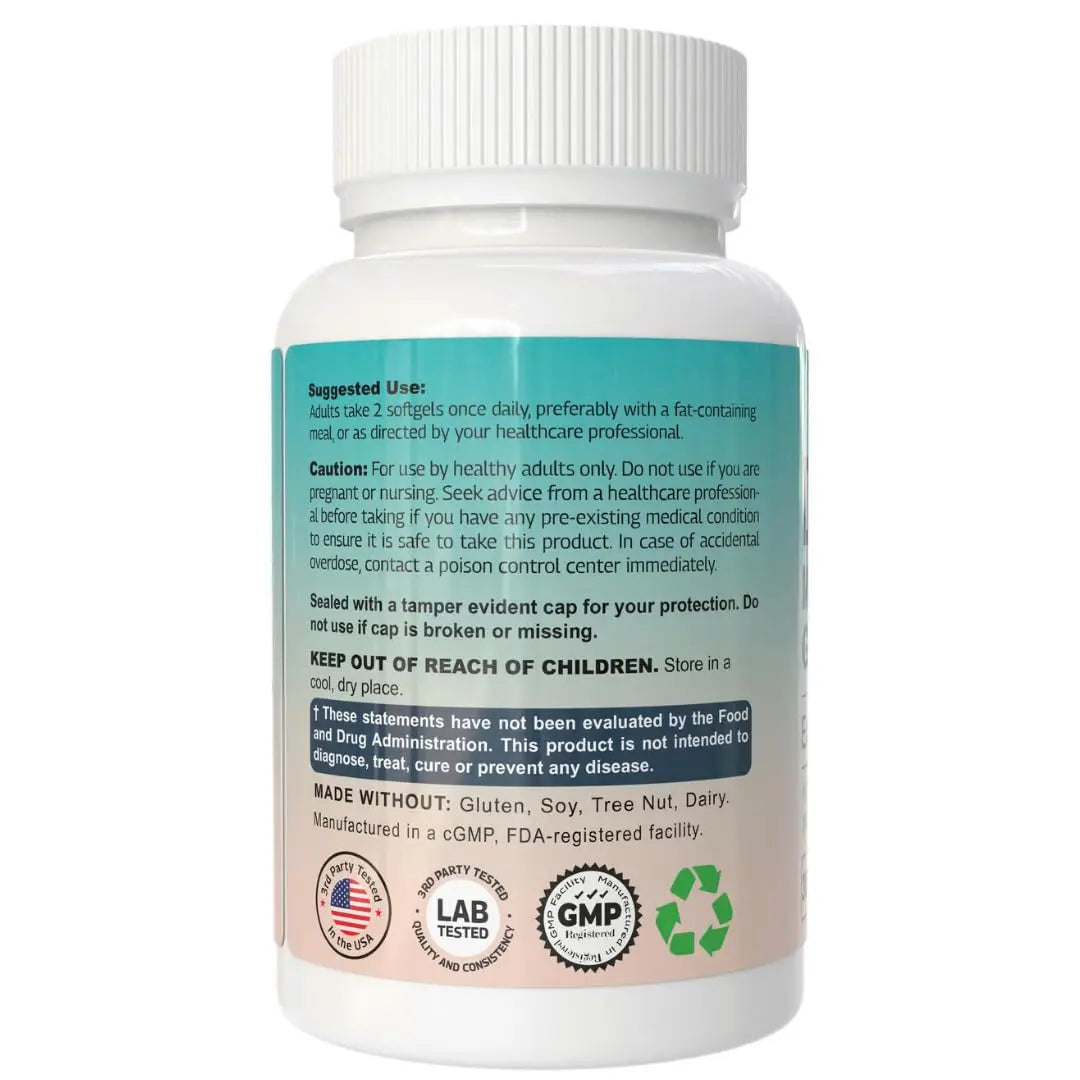 THEREXA Vitamin D3 K2 Magnesium Supplement - Extra Strength with 10000 IU Vitamin D3, Magnesium Glycinate and 200 mcg K2 MK-7 Vitamin Supplements Complex, for Women & Men - 300 Softgels THEREXAnz supplements