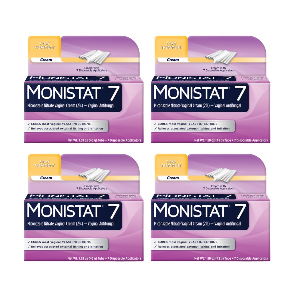 Monistat 7 Vaginal Cream with Tube Plus 7 Disposable Applicators, Anti-Fungal, For Most Vaginal Yeast MonistatAu supplements