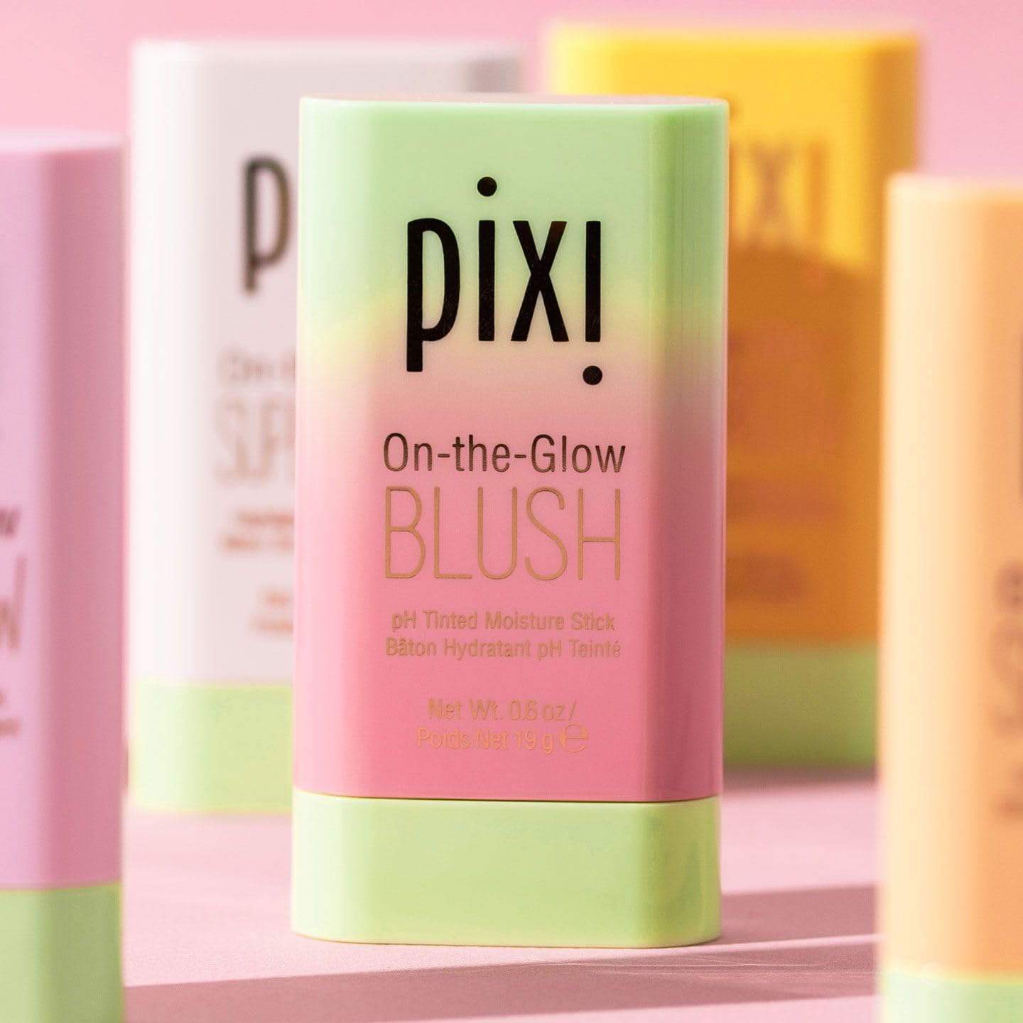 Pixi On-the-Glow Blush Stick in CheekTone, pH Reactive Hydrating Tinted Moisture Stick for Cheeks and Lips with Ginseng, Aloe Vera and Fruit Extracts, Twist-Up Design, Paraben-Free, 19g / 0.6 oz PixiAu supplements