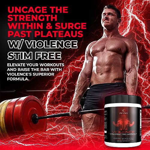 VIOLENCE Stim Free Pre Workout Powder by REVSCI, Precision Dosed Non Stim Preworkout Revolution ScienceAu supplements