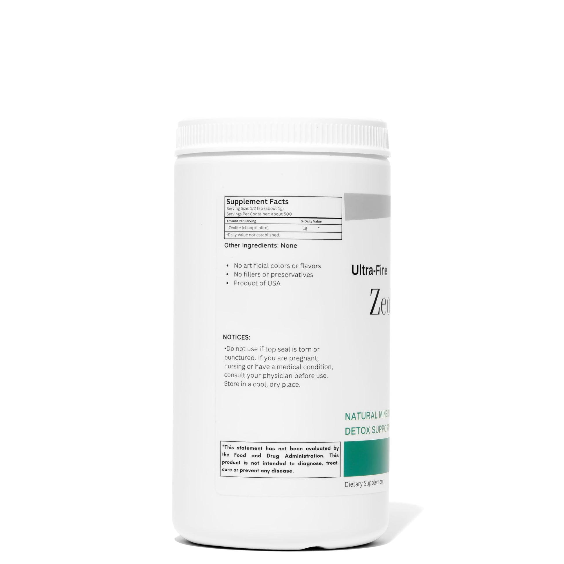 Organic Excellence Zeolite Clinoptilolite Powder – Pure Micronized Mineral Supplement – Supports Gut Health, Cleansing Support & Internal Balance – Non-GMO, Vegan – 500 Servings Organic ExcellenceAu supplements