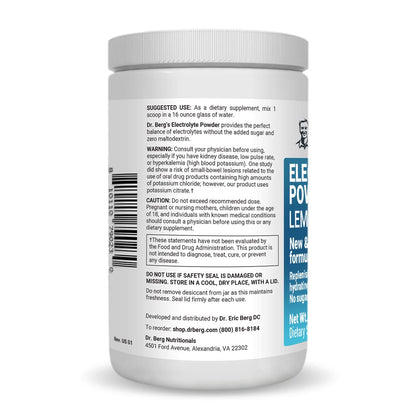Dr. Berg's Electrolyte Powder 100 Servings Bundle - Raspberry Lemon & Lemonade Dr. Berg NutritionalsUS supplements