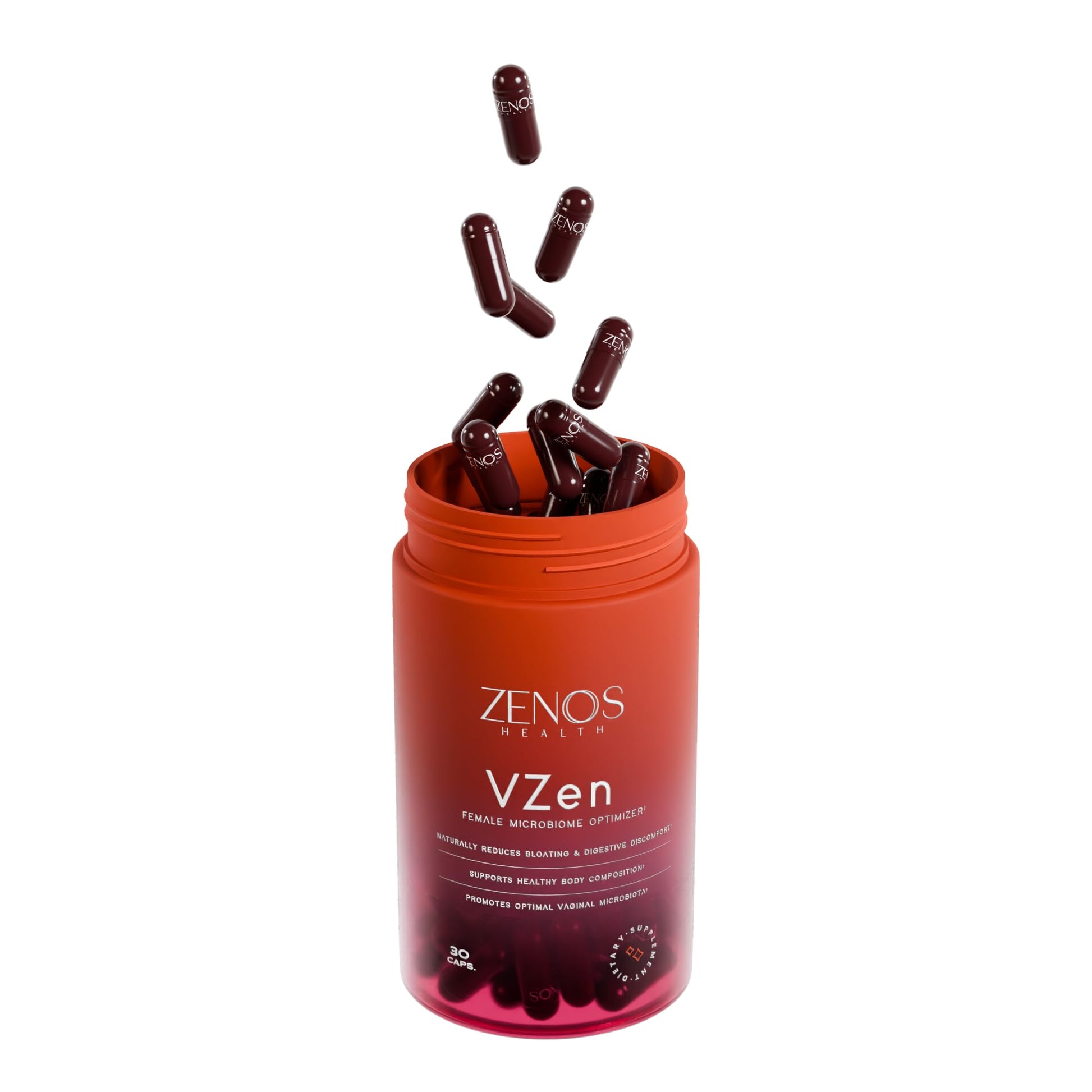 Zenos Health VZen Vaginal Probiotics for Women – Probiotics and Prebiotics for Digestive Health & Bloating Relief for Women – Improve Gut Health, Urinary Tract & Daily Wellness - Made in USA, 30 Caps Zenos HealthAu supplements