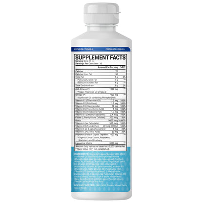 oppuland - Men's Multivitamin - Liquid Supplement - Liposomal Delivery - Daily Multi Vitamin with Biotin B Complex Omega-3 - Hair & Nail Support Vitamin oppulandUS supplements