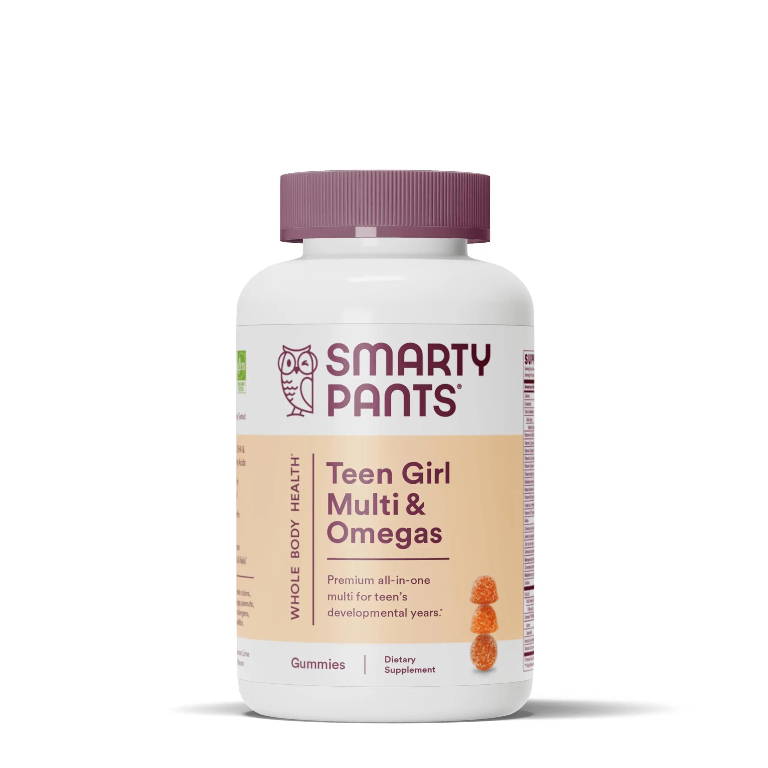 SmartyPants Teen Girl Multivitamin Gummies: Omega 3 Fish Oil (EPA/DHA), Vitamin D3, C, Vitamin B12 & Kids Multivitamin Gummies SmartyPantsAu supplements