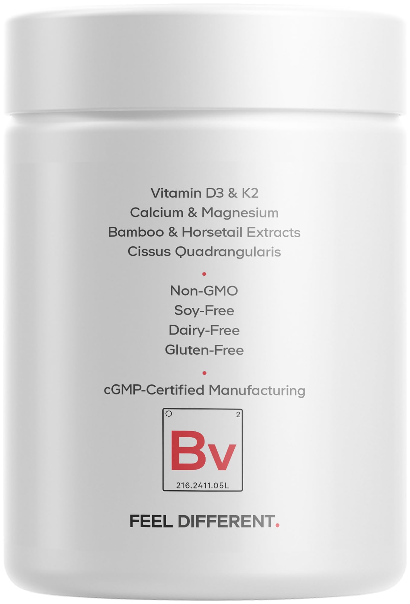 Codeage Bones Vitamins+ - Vitamin D3 & K2, Vitamin C, Calcium, Magnesium, Zinc, Hesperidin, L-Lysine, Manganese, Bamboo, Horsetail, Cissus, Boron, Trans-Resveratrol, Non-GMO Supplement - 90 Capsules CodeageAu supplements