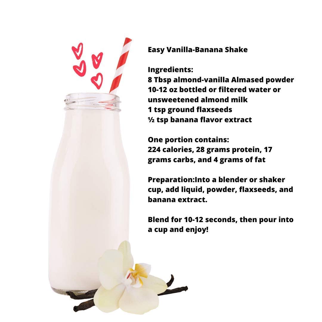 Almased Vanilla shakes – Gluten-Free, non-GMO Powder – Boost High Protein, Vanilla Flavor AlmasedUS supplements