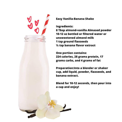 Almased Vanilla shakes – Gluten-Free, non-GMO Powder – Boost High Protein, Vanilla Flavor AlmasedUS supplements