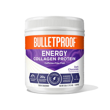 Bulletproof Dark Chocolate Energy Collagen Protein, 19.3 Ounces, Caffeine-Free Fuel BulletproofUS supplements