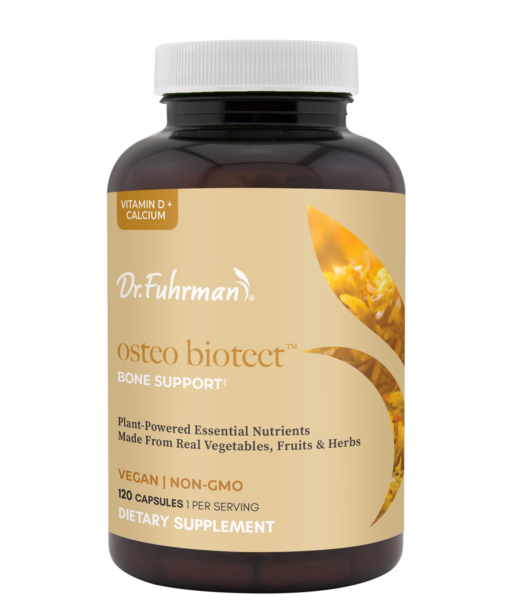 Dr. Fuhrman Osteo Bone Health Supplement | Wholefood Supplement for Women & Men | Vitamin for Bone Density | Organic Vitamin D3, Calcium, Magnesium & K2 | Natural Ingredients | 120 Caps Dr. FuhrmanAu supplements