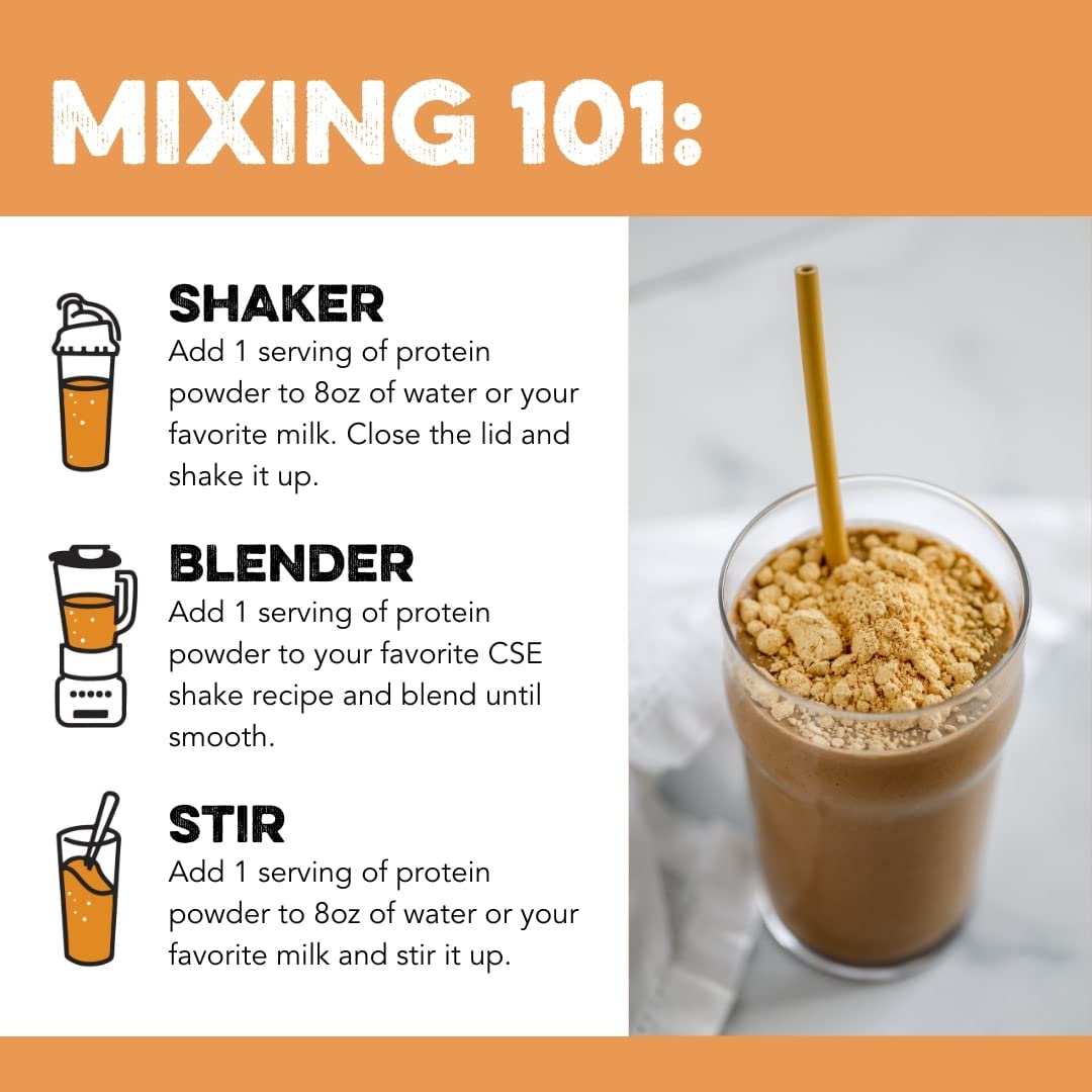 Clean Simple Eats Chocolate Peanut Butter Whey Protein Powder, Natural Sweetened Clean Simple EatsUS supplements