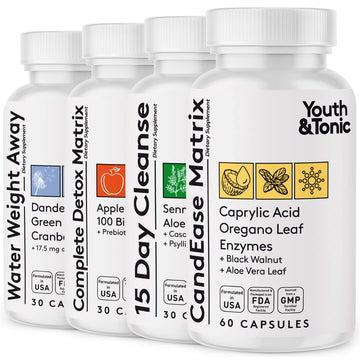 Youth & Tonic Complete Body Detox for Cleanse, Normal Acidity Gut Level and Water Youth & TonicUS supplements