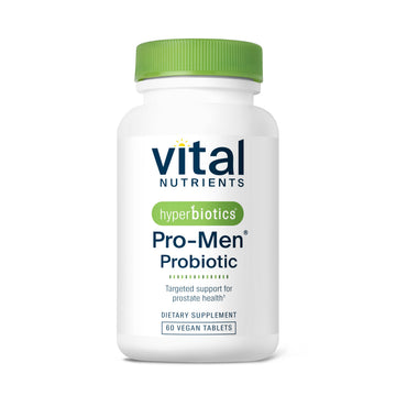 Hyperbiotics Vital Nutrients Pro Men Probiotics | Vegan Advanced Probiotics for Men | Clinically Studied for Prostate Health, Digestive Balance and Gut Health* | Gluten, Dairy, Soy Free | 60 Tablets HyperbioticsAu supplements