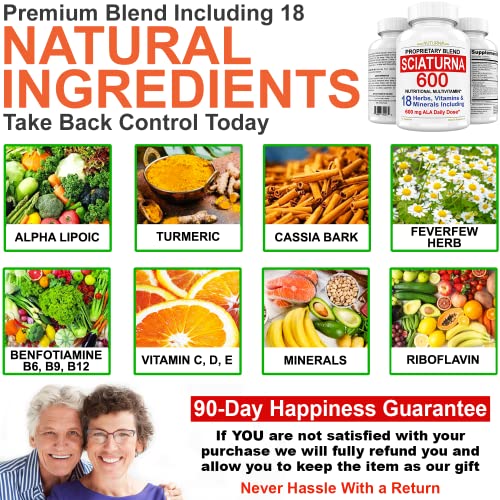 Sciatica Supplement with 600 mg Alpha Lipoic Acid - Sciatic Nerve Support NuturnaAu supplements