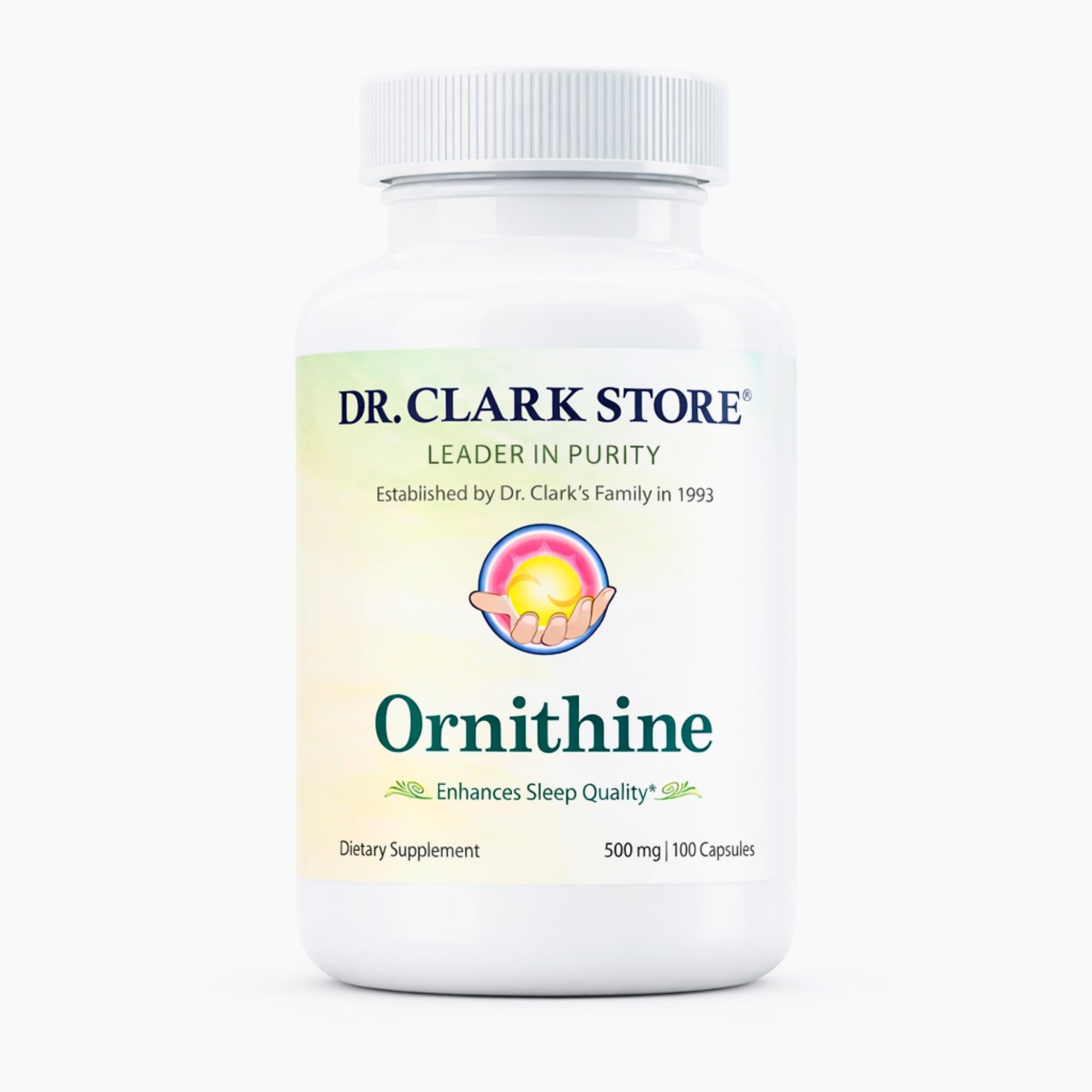 Dr Clark Ornithine Dietary Supplement - Gluten Free, Natural Sleep Aid, Promotes Protein Metabolism, Cleansing and Detoxification, 500mg, 100 Gelatin Capsules Dr Clark StoreAu supplements