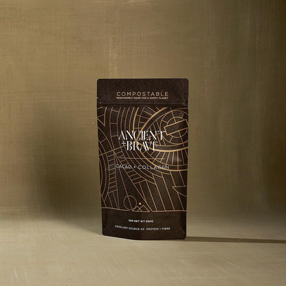 Ancient + Brave - Cacao + Collagen Powder 250g - Peruvian Raw Cacao Hot Chocolate with Grass Ancient + BraveUS supplements
