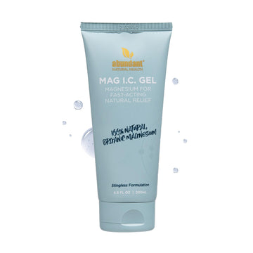 Abundant Natural Health MAG I.C. Magnesium Gel with Cucumber Stem Cells - Fast Muscle Relief, Soothing, Stingless, Safe for Sensitive Skin, Fragrance-Free, 200mL Abundant Natural HealthAu supplements