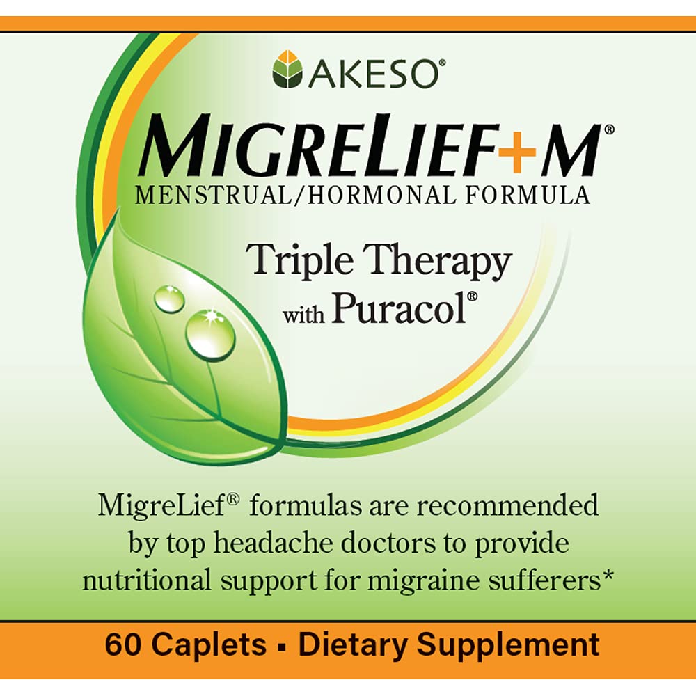 MigreLief+M – Advanced Nutritional Support Supplement for Women’s Neurological Health and Head Comfort – 60 Caplets (1-Month Supply) MigreLiefAu supplements