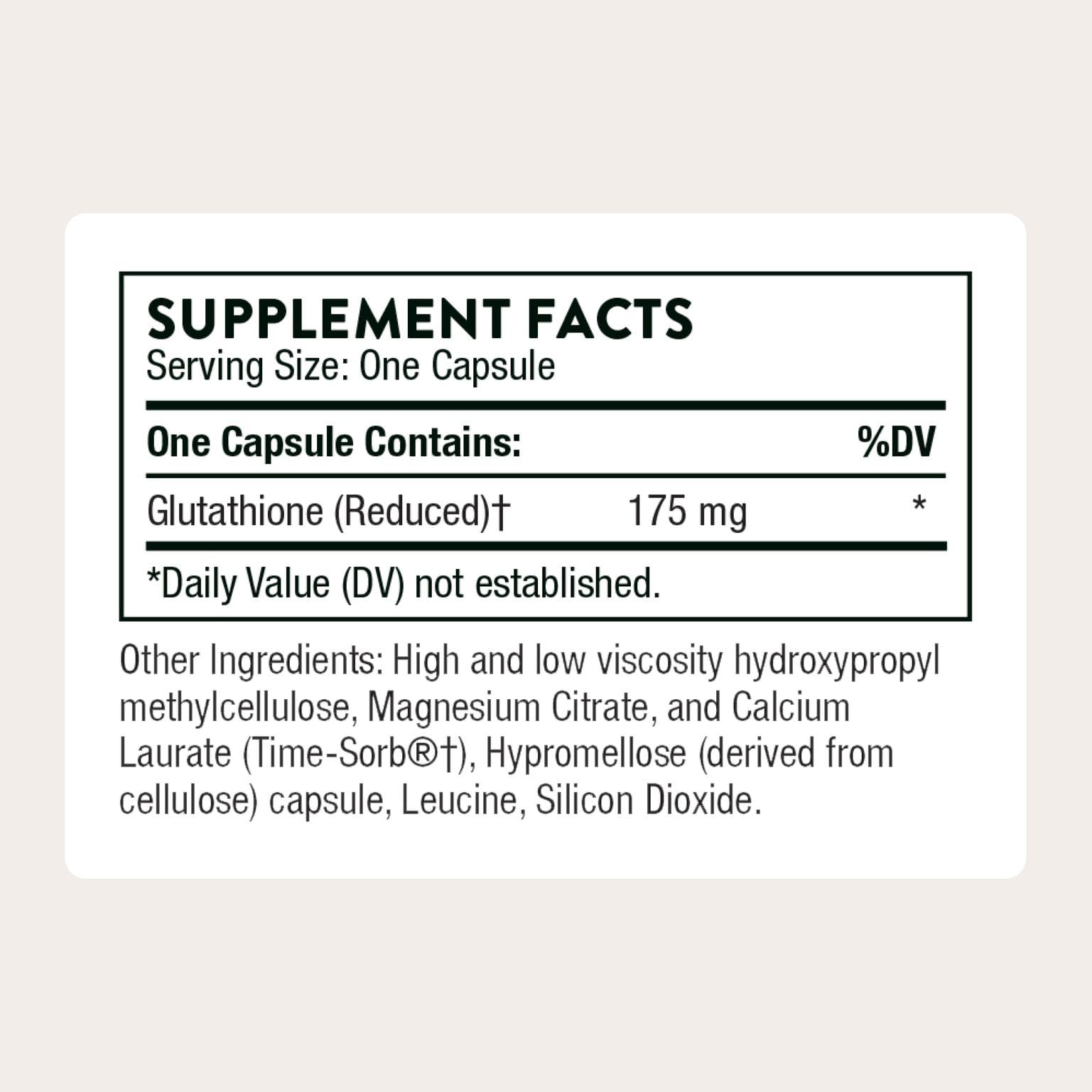 THORNE - Glutathione-SR - Sustained-Release Glutathione for Antioxidant Support* - 60 Capsules THORNEAu supplements