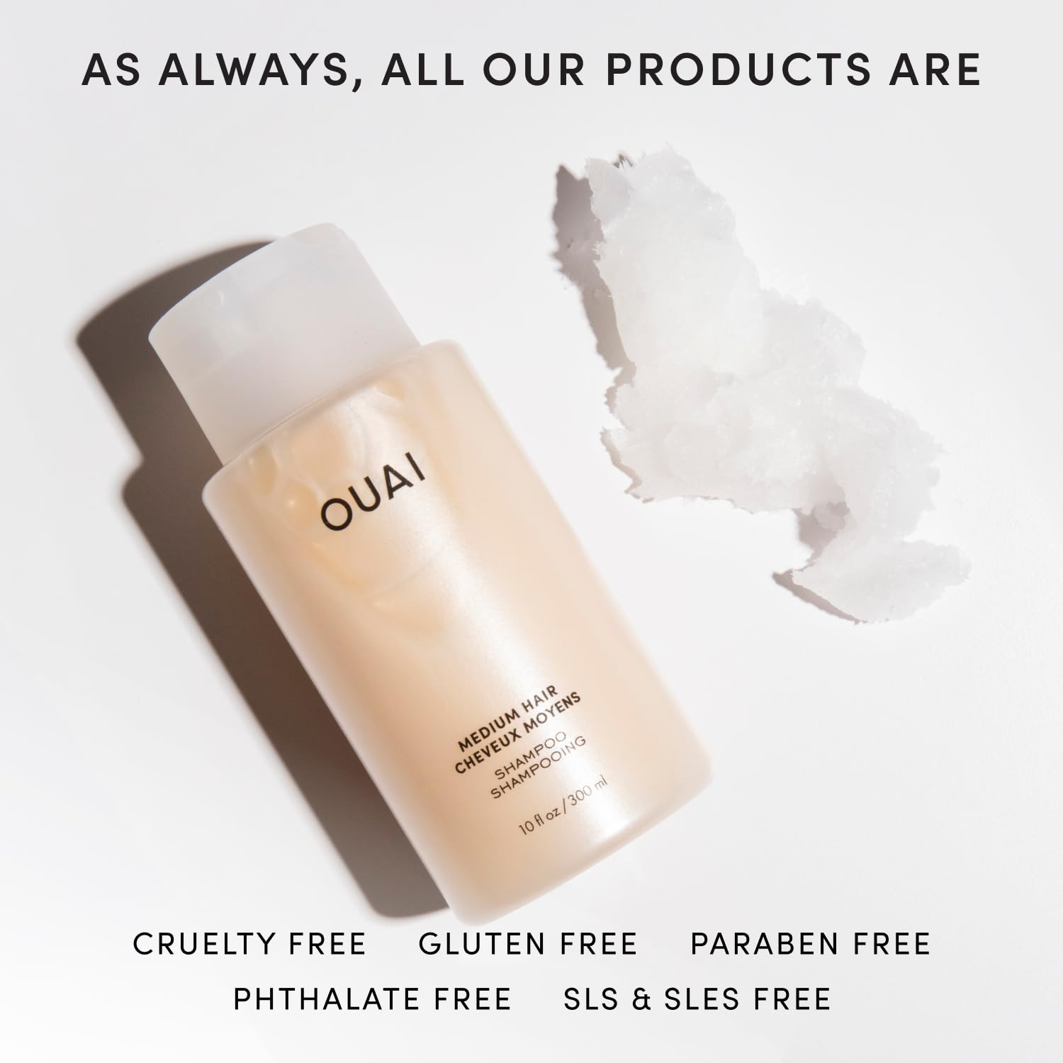 OUAI Medium Shampoo Refill - Hydrating Shampoo with Coconut Oil, Babassu, Kumquat Extract and Keratin - Strengthens, Nourishes and Adds Shine - Paraben, Phthalate and Sulfate Free Hair Care (32 Fl Oz) OUAIAu supplements