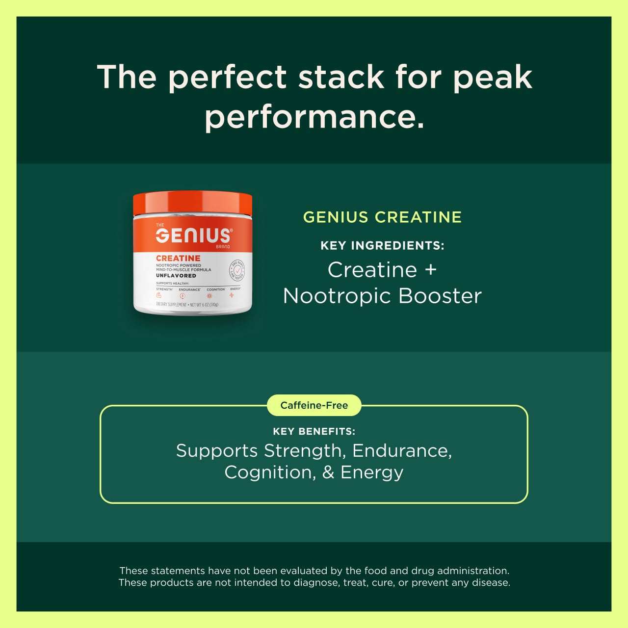 The Genius Brand Organic Mushroom Coffee + Collagen - Daily Energy Support - Healthy Immune Function - Arabica Coffee with Cordyceps, Reishi & Lion's Mane Mushroom Blend - 10.6 oz (30 Servings) The Genius BrandUS supplements