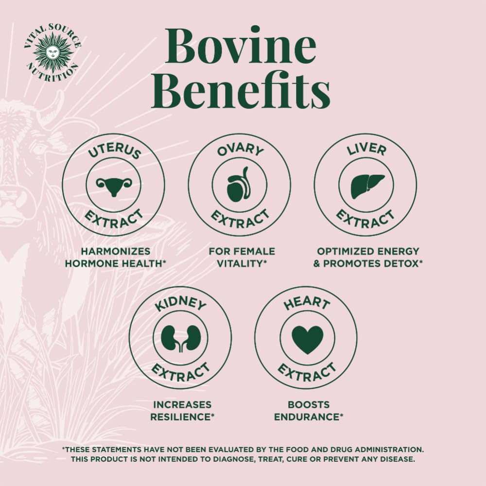 Vital Source Nutrition - BiFi Capsules - Premium Primal Organ Blend - Supports Hormone Health, Energy, Stamina & Clarity - Daily Vitality - Ancestral Supplements for Women - No Artificial Ingredients Vital Source NutritionAu supplements