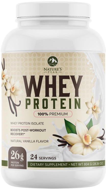 Nature's Protein Powder, 100% Whey Protein Powder Isolate, Immune Support, BCAAs Nature's PeakUS supplements