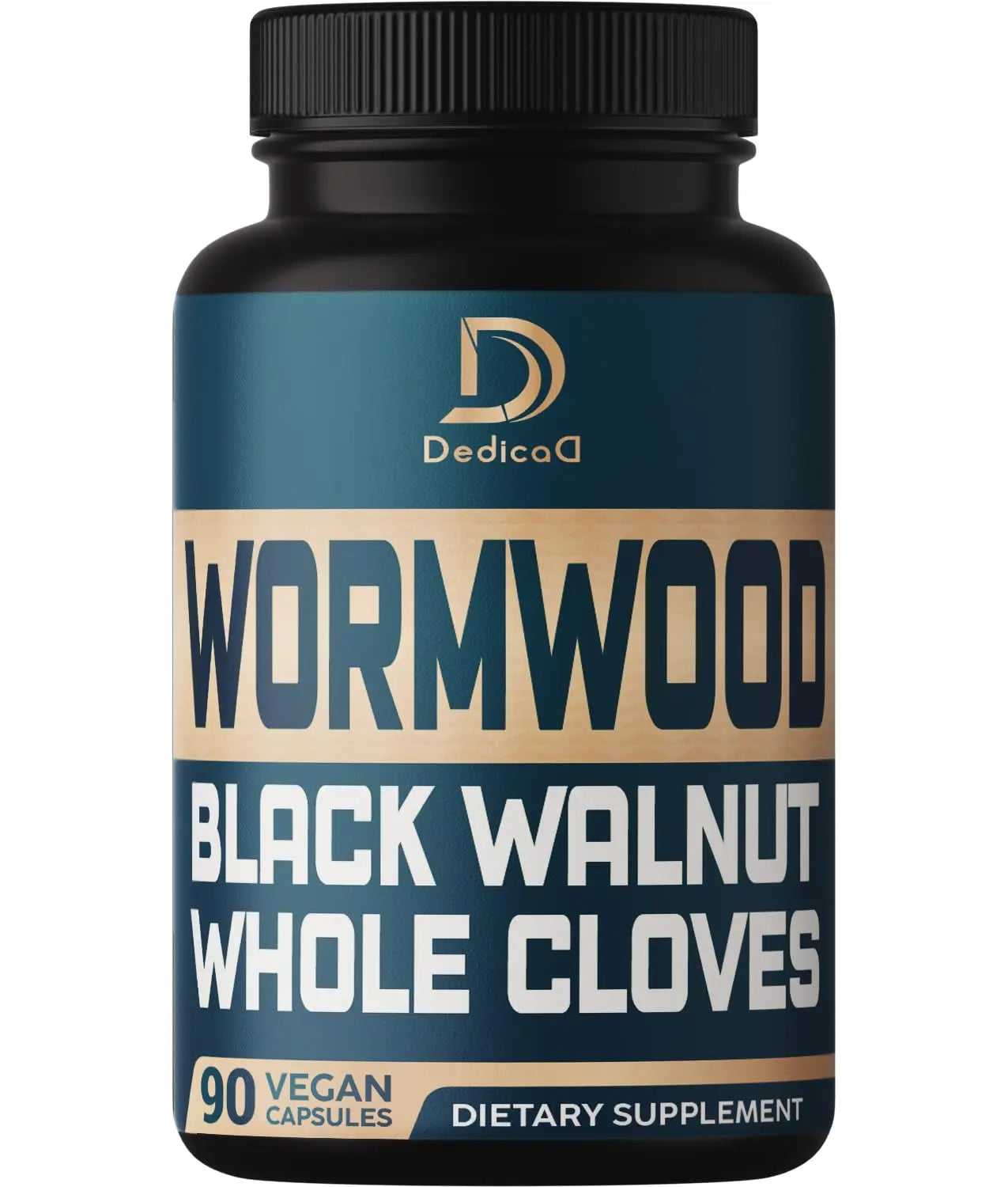 DEDICAD 12in1 Wormwood Black Walnut Clove Capsules - Immune, and Mood Support - 3 Month Supply - 90 Vegan Capsules DEDICADAu supplements