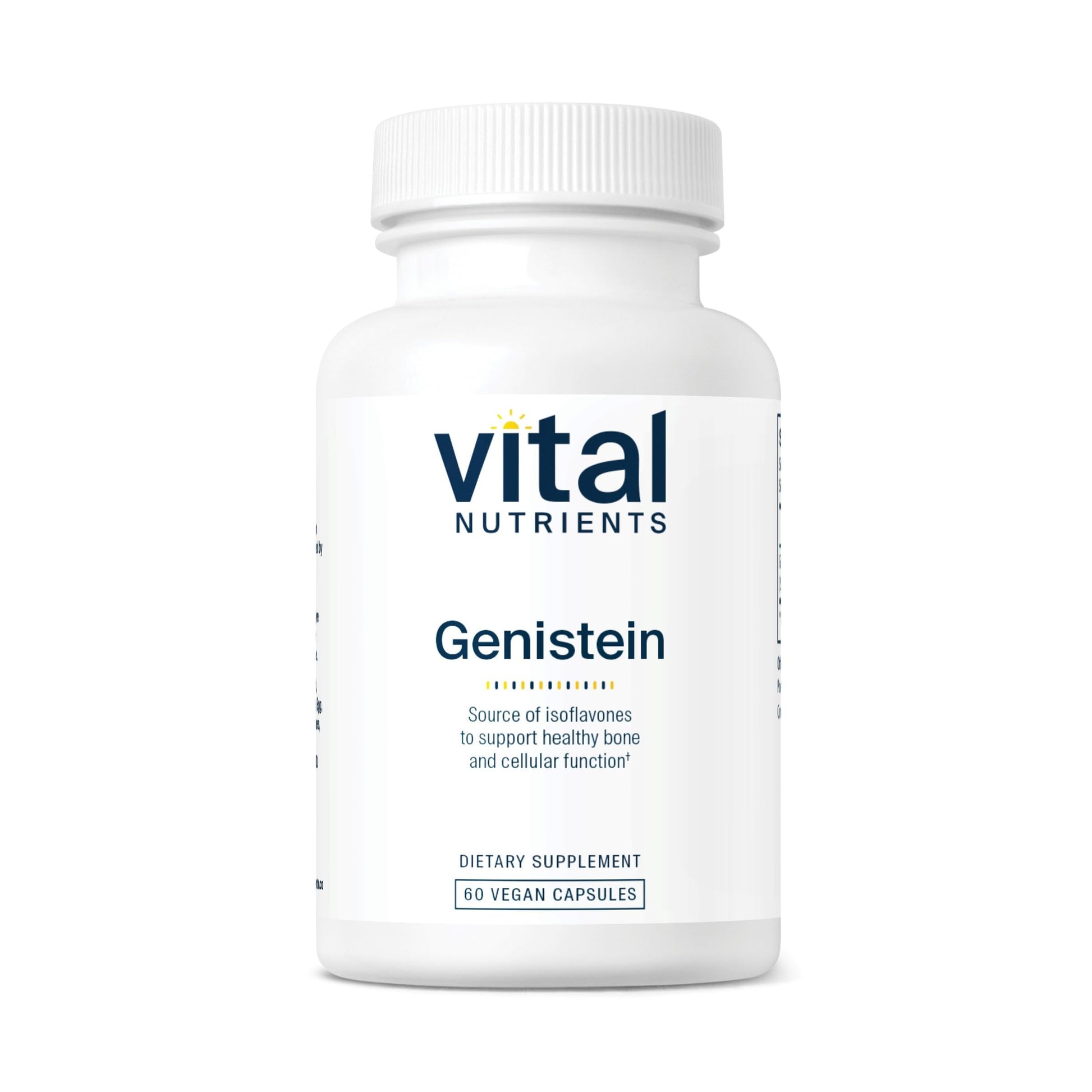 Vital Nutrients Genistein - Easily Absorbed Isoflavones for Bone Health Support* - Vegan Supplement - Gluten and Dairy Free - Non-GMO - 60 Capsules Vital NutrientsAu supplements