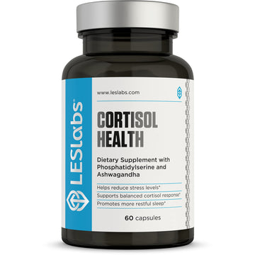 LES Labs Cortisol Health – Stress Relief, Balanced Cortisol Response, Relaxation & Deep Sleep – Phosphatidylserine, Magnesium, Magnolia Bark, Rhodiola Rosea & Ashwagandha – Non-GMO – 60 Capsules LES LabsAu supplements