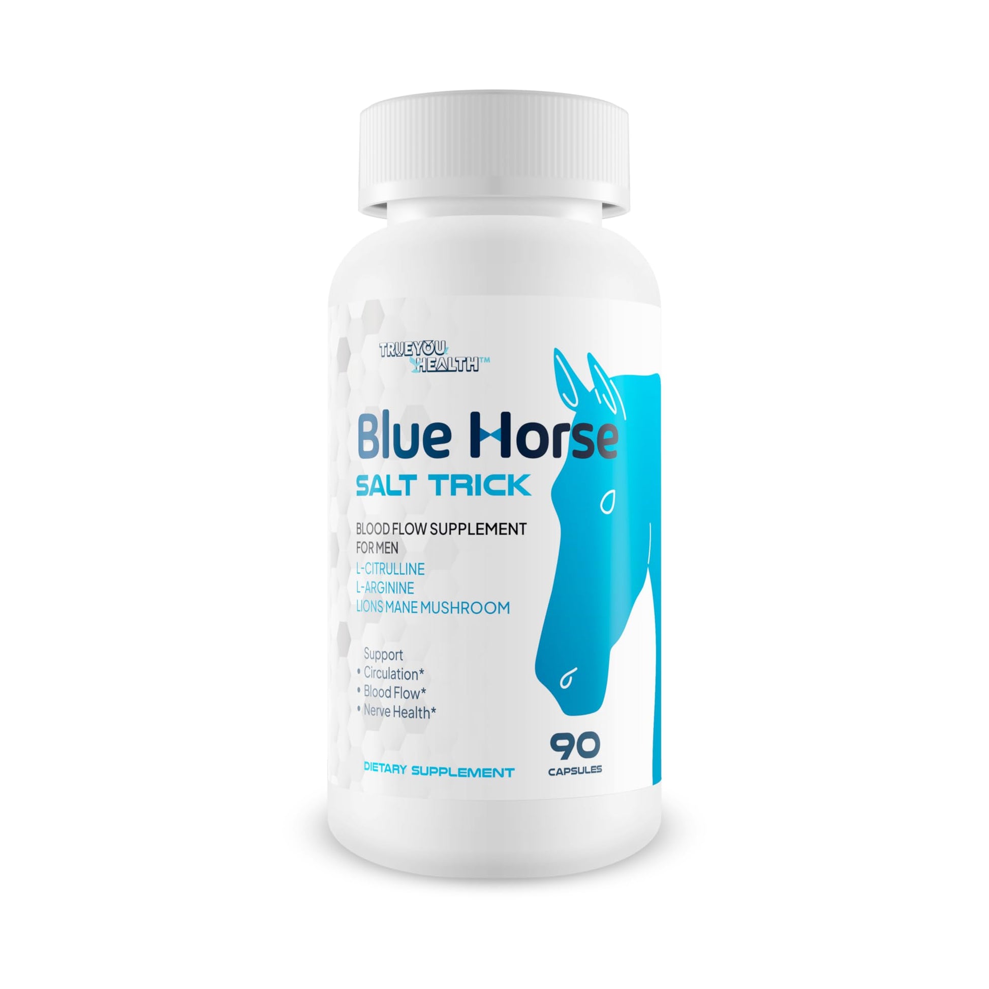 Blue Horse Salt Trick - Our Best Blood Flow Supplement for Men - Our Best Circulation Supplement - Male Circulation Supplements Nitric Oxide Vasodilator to Improve Blood Flow 7 Blue Salt Trick for Men True You HealthAu supplements