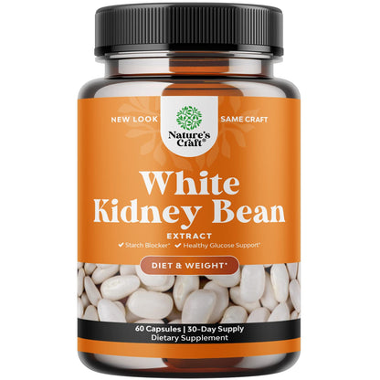 Natural White Kidney Bean Extract - White Kidney Bean Energy Booster AMPK Activator Natures CraftUS supplements